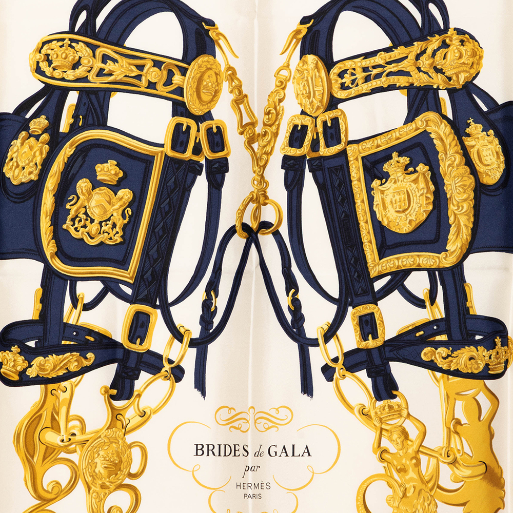 Pre-Loved Hermes Brides de Gala Silk Scarf 90 - Picture 7 of 7